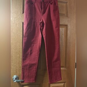 Women's Gloria Vanderbilt Red Amanda Jeans Size 10
